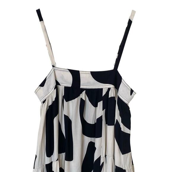 ANTHROPOLOGIE X Able The Label Diego Smock Tiered Midi Dress, Size Small - Picture 4 of 11